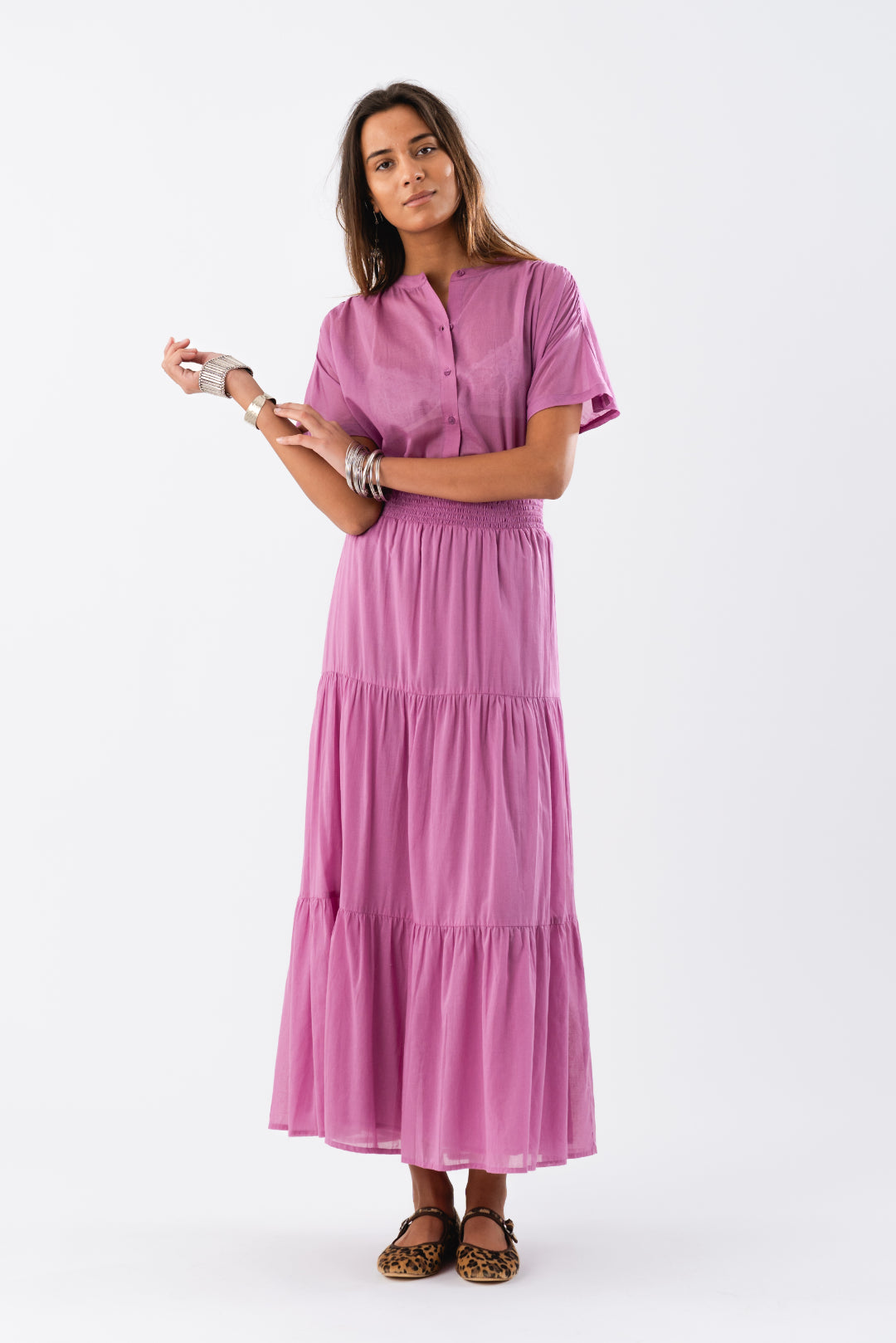 Lollys Laundry Diamond Maxi Skirt - Lilac