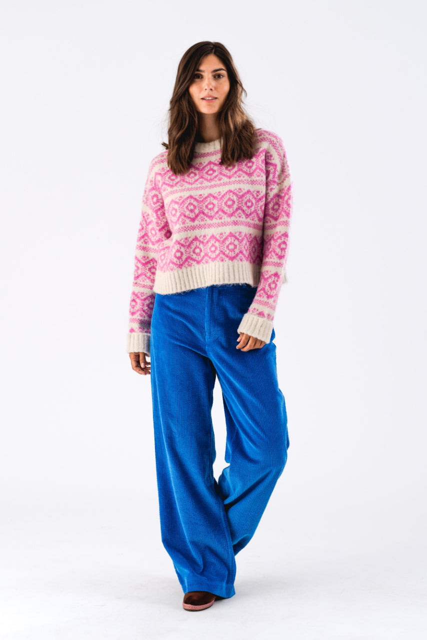 Lollys Laundry Lottie Jumper- Neon Pink