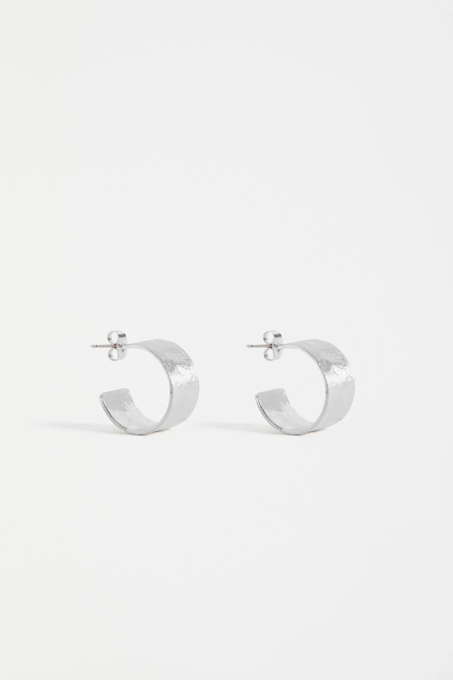 Elk Gild Hoop Earring - Silver