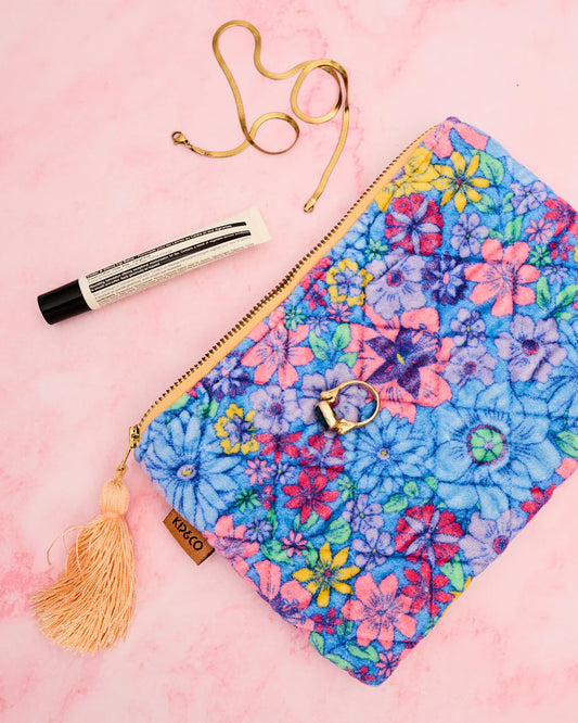 Kip & Co Bunch of Fun Velvet Cosmetics Purse