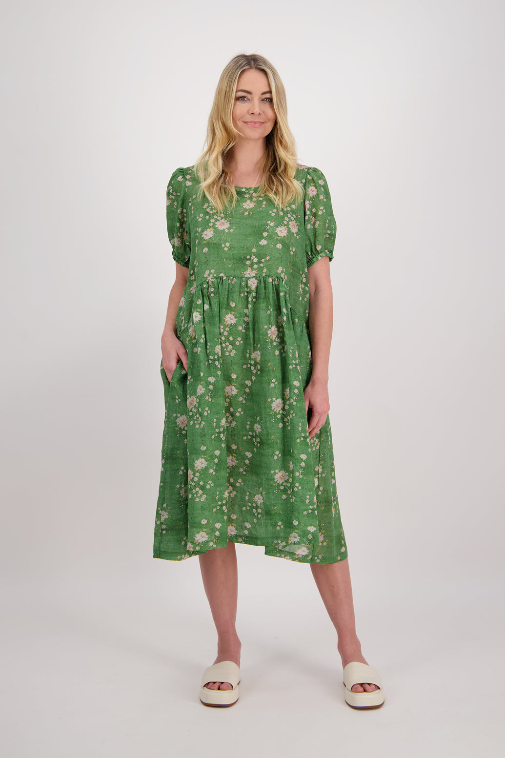 Briarwood Prissy Dress - Green Floral