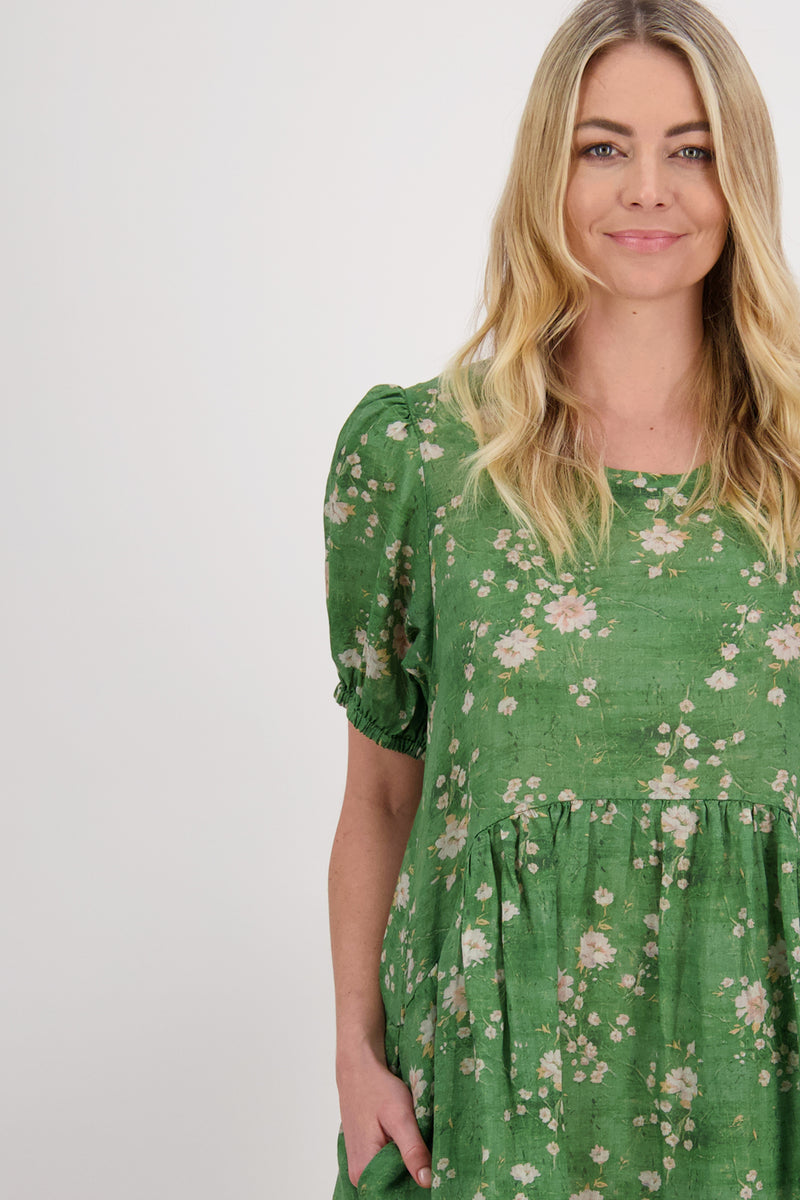 Briarwood Prissy Dress - Green Floral