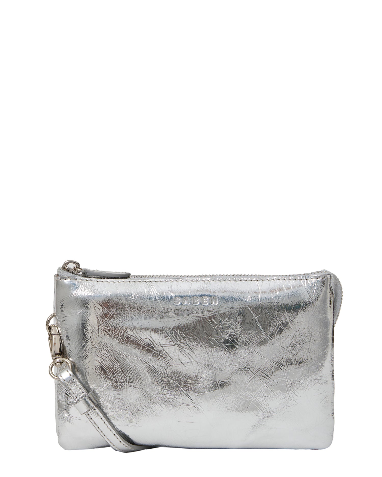 Saben Tilly Crossbody - Silver Crinkle