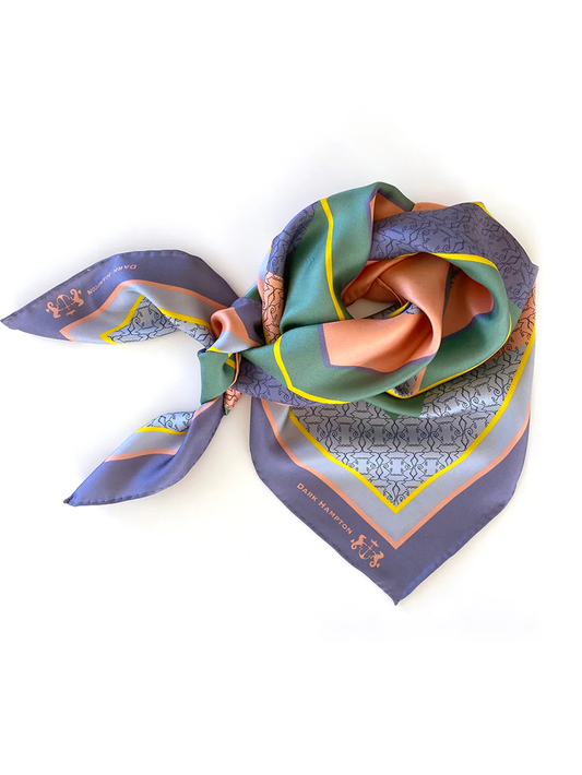 Dark Hampton Silk Scarf