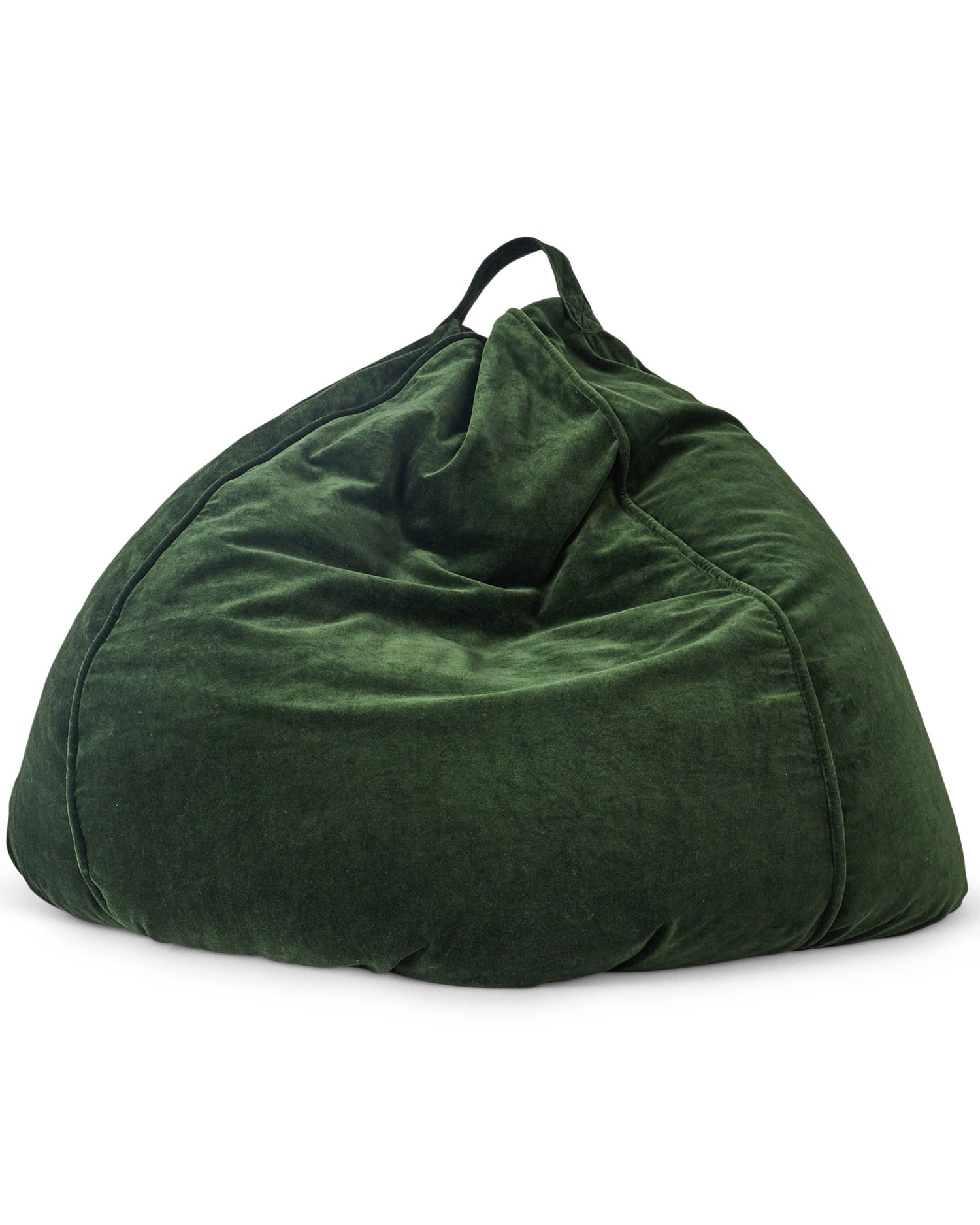 Kip & Co Kombu Green Velvet Bean Bag Unfilled