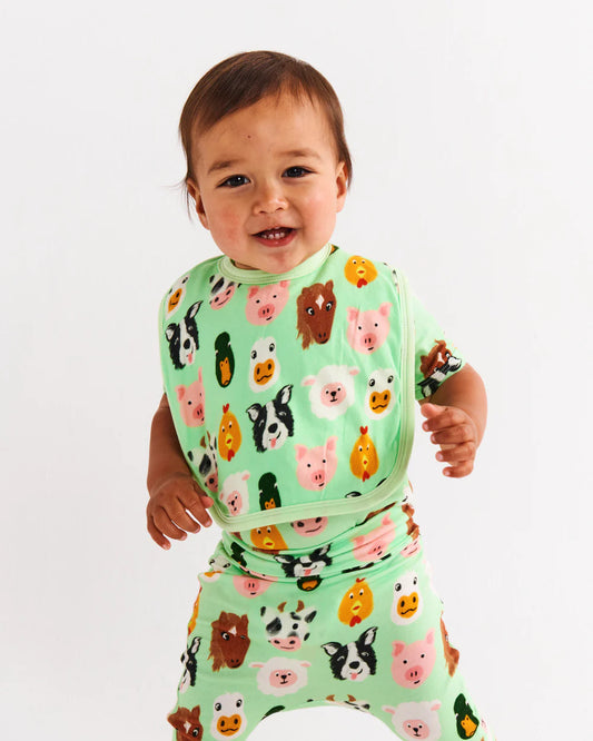 Kip & Co Farm Friends Organic Cotton Bib