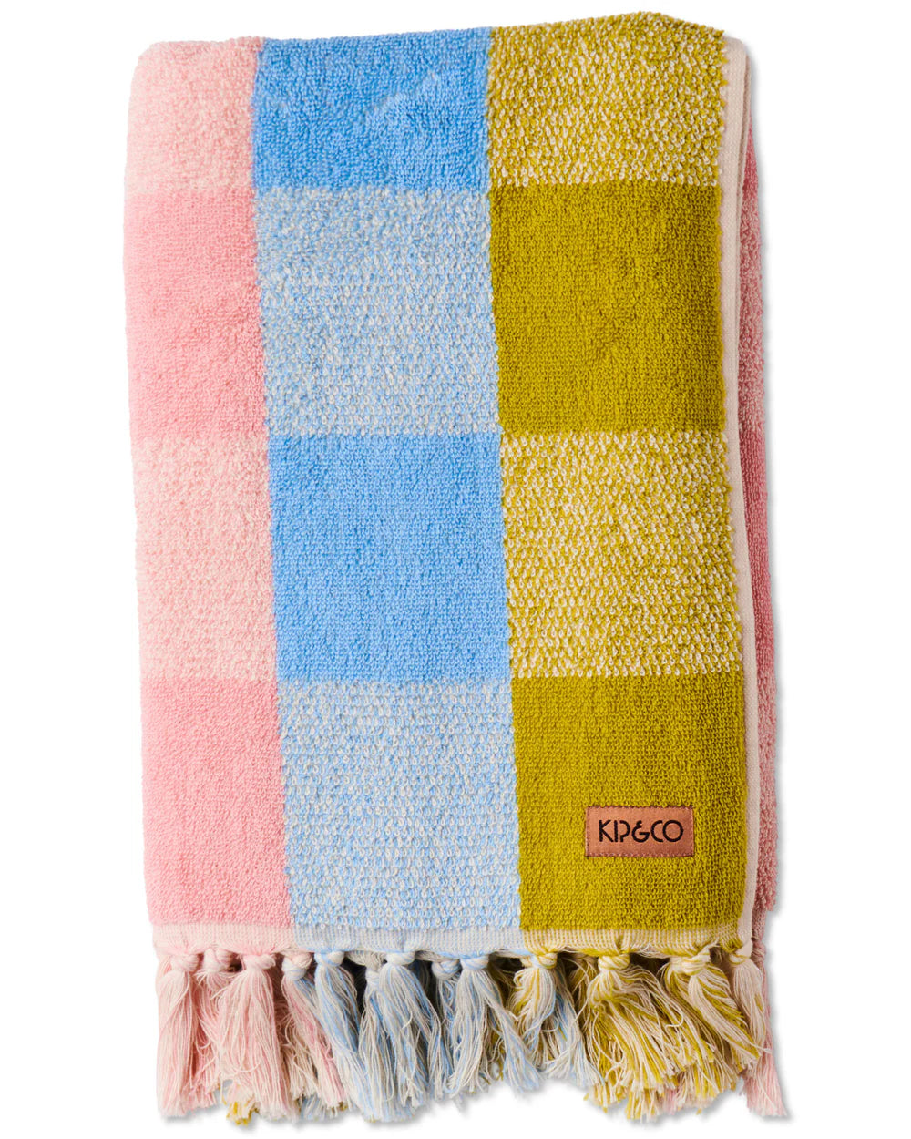 Kip & Co Corfu Tartan Terry Bath Towel