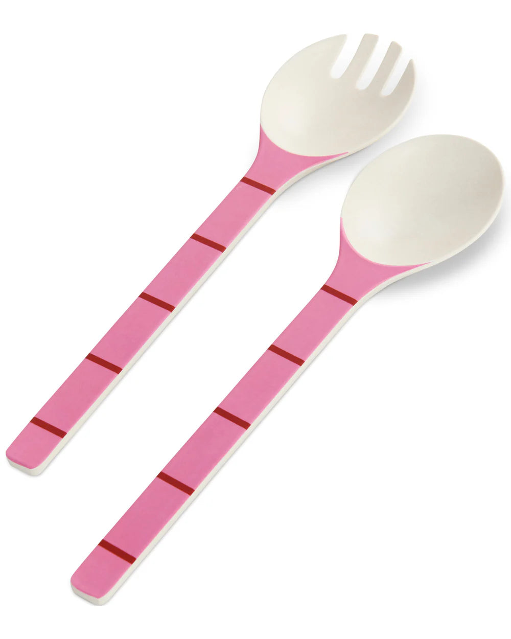 Kip & Co Iced Vovo Stripe Salad Servers Set