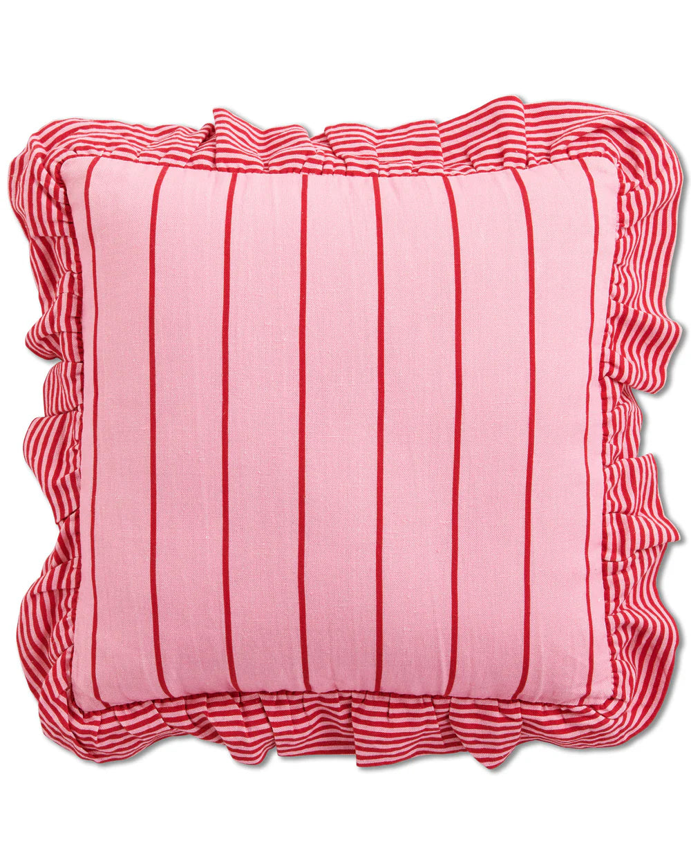 Kip & Co Iced Vovo Stripe Frill Upholstery Cushion