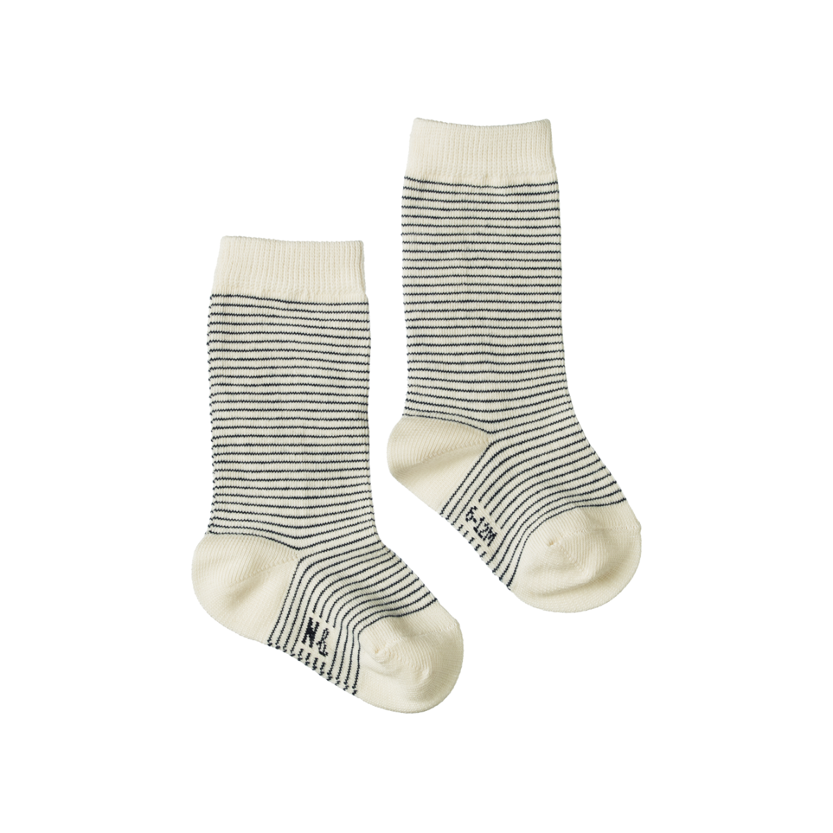 Nature Baby Organic Cotton Socks - Navy Stripe