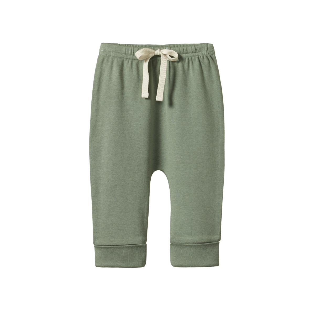 Nature Baby Cotton Drawstring Pants - Nettle