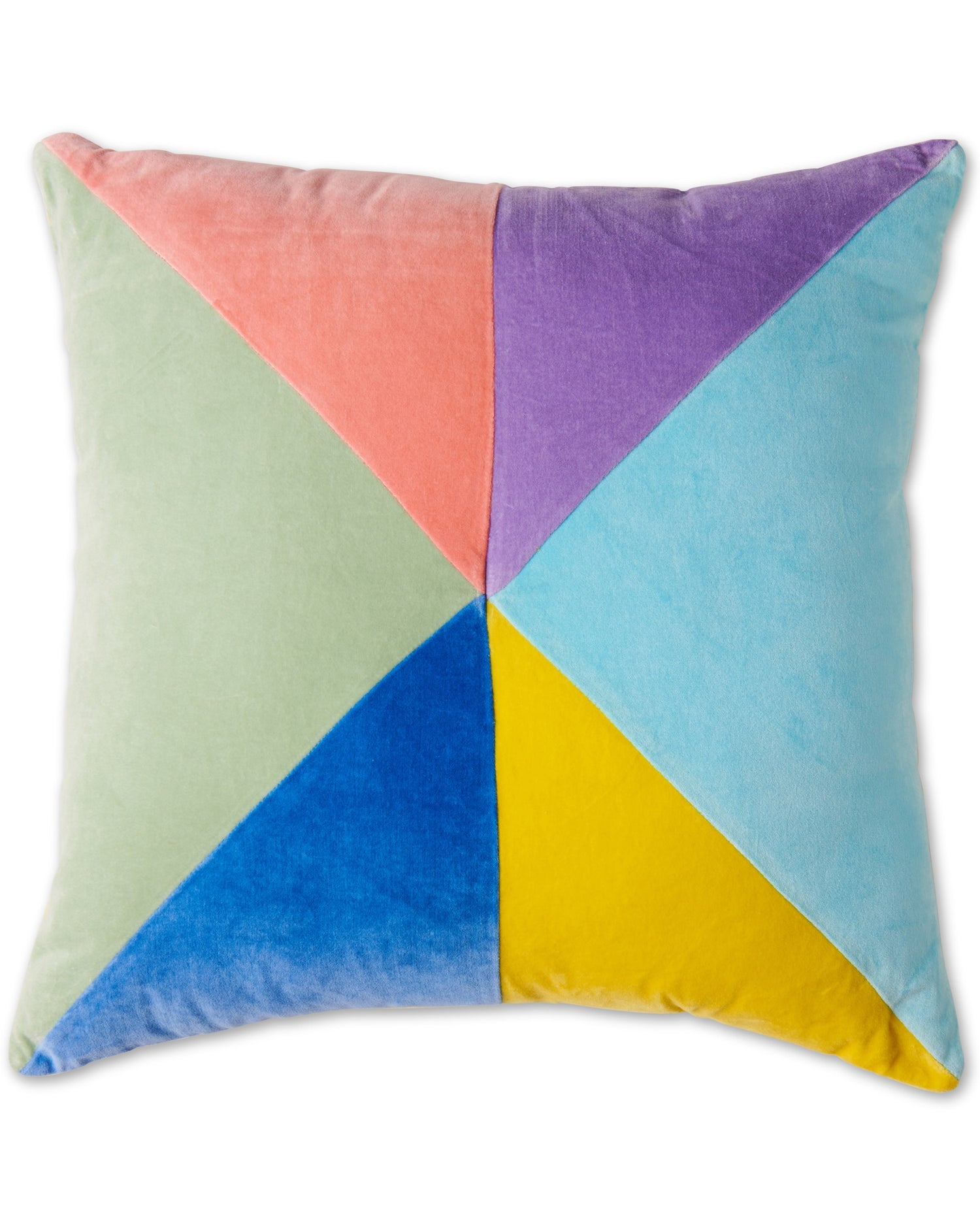 Kip & Co Gelato Panelled Velvet Cushion