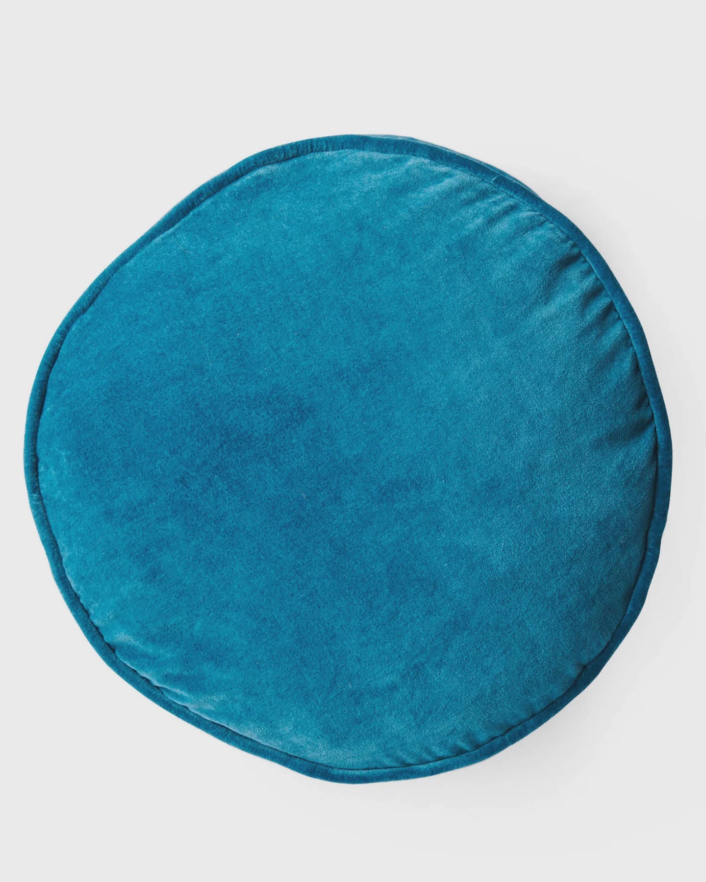 Kip & Co Lagoon Teal Velvet Pea Cushion