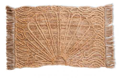 Kip & Co Shell We Jute Floor Mat